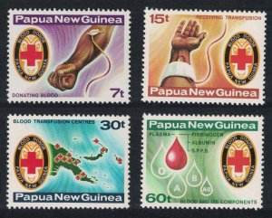 Papua NG Red Cross Blood Bank 4v 1980 MNH SC#521-524 SG#393-396 MI#394-397