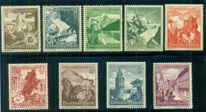 GERMANY #B123-31, Mint Never Hinged, Scott $81.00