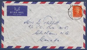Netherlands Antilles - Scott #219 - on 1956 cover to Canada