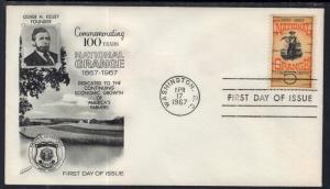 US 1323 National Grange Fleetwood U/A FDC