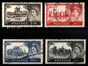 Great Britain Scott 309-312 used nice condition