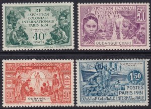 Ubangi-Shari 1931 Sc 82-5 set MH*