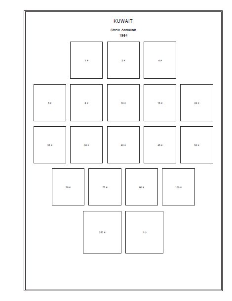 PRINTED KUWAIT 1923-2010 STAMP ALBUM PAGES (189 pages)