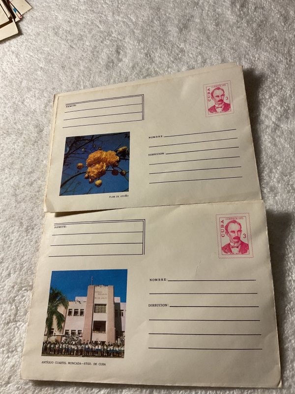 CUBA-(1973-1982).JOSE MARTI & JOSE MACEO-3,5,20c.LOT OF 16.STAMPED COVERS
