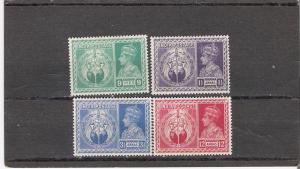 India  Scott#  195-198  MH