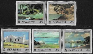 Bermuda #519-23 MNH Set - Paintings