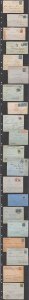 LATIN AMERICA 1909-13 GROUP OF 40 COVERS TO USA FROM BRAZIL, COSTA RICA, PANAMA