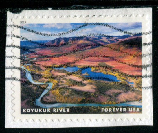 5381c US (55c) Wild & Scenic Rivers - Koyukuk SA, used on paper