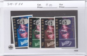 Bermuda 201-4 Churchill mnh