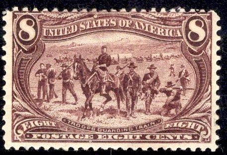 US Stamp Scott #289 UNUSED REGUMMED SCV $140 as hinged