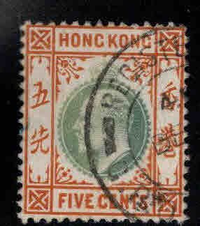 Hong Kong Scott 91 Used KEVII stamp