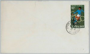 39834 ST VINCENT - POSTAL HISTORY - COVER: STUBS - FOOTBALL OLYMPICS-