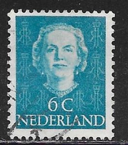 Netherlands 307: 6c Queen Juliana, used, F-VF