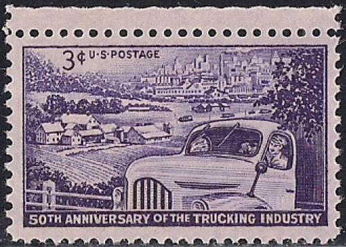 1025 3 cent Trucking Industry mint OG NH XF
