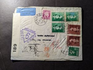 1940 Censored Norway Airmail Cover Stavanger to Changsha Hunan China