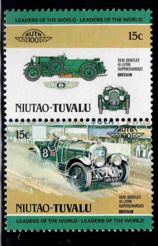 Niutau-TUVALU Scott 1 MNH** Classic Automobile pair