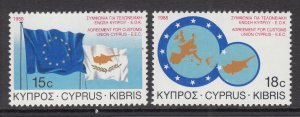 Cyprus 699-700 MNH VF