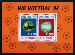 [95890] Surinam 1994 World Cup Football Soccer USA Souvenir Sheet MNH