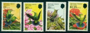 VIRGIN ISLANDS 1982 Beautiful Hummingbirds (4v Cpt) MNH