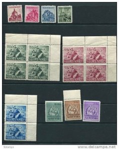 Slovakia 1941 Accumulation MNH Complete sets