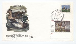 1985 Canada duck stamp conservation label cover Gillcraft cachet [6525.350]