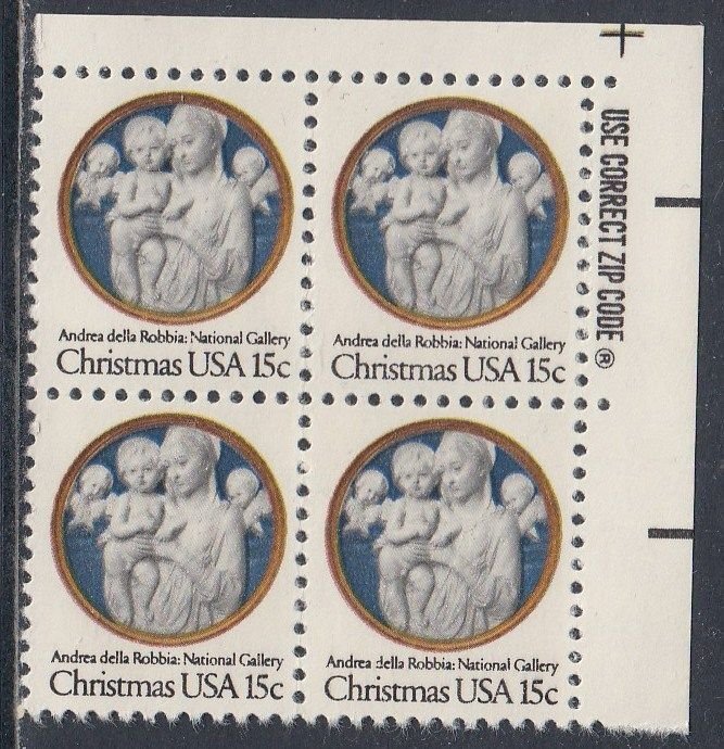 Scott 1768 MNH UR Zip Blk - Christmas 1978