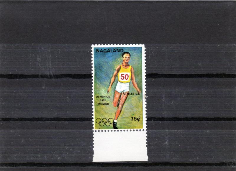 Nagaland 1972 Munich Olympics Athletics (1) MNH