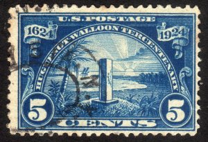 1924, US 5c, Ribault Monument, Used, Sc 616