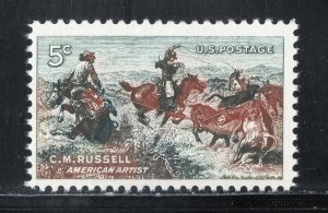 1243 * C M RUSSELL  *  U.S. Postage Stamp  MNH