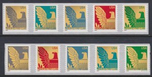 3792d-3801d Eagle Strips MNH