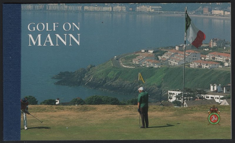 ISLE OF MAN, 756A, BOOKLET, MNH, 1997, GOLF ON MANN