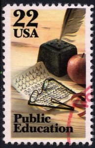 SC#2159 22¢ Public Education Single (1985) Used