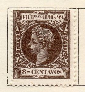 Philippine Islands 1898 Early Issue Fine Mint Hinged 8c. 123779