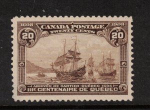 Canada #103 Extra Fine Never Hinged Gem