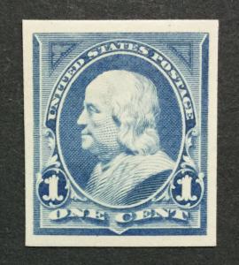 MOMEN: US #247P4 PLATE PROOF ON CARD #25842