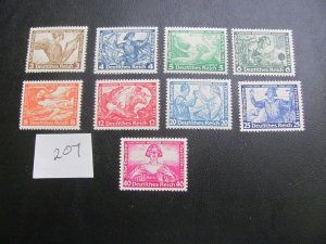 Germany  1933 MNH SC B49-57 SET XF 2900 EUROS (207)