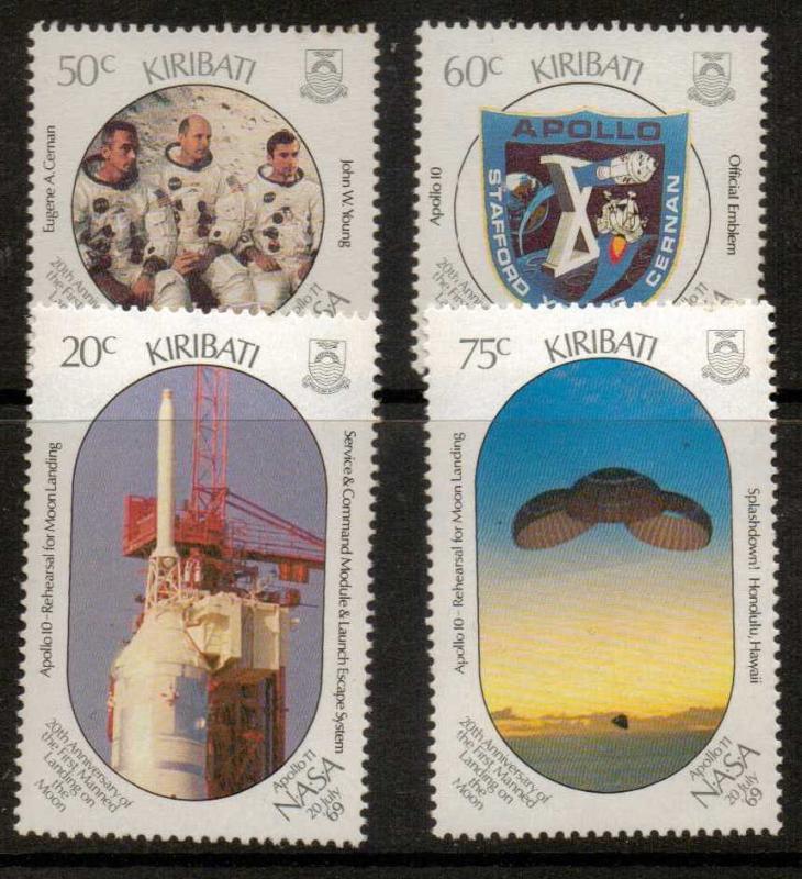 KIRIBATI SG305/8 1989 FIRST MANNED LANDING ON THE MOON MNH