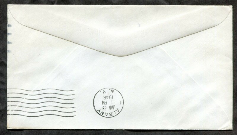 d73 - HPO Cover 1949 First Trip RUTLAND VT and ALBANY NY