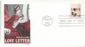 2001 Love 55c (Scott 3499) Artmaster FDC