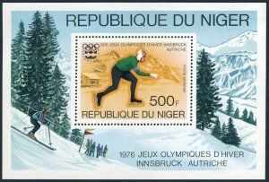 Niger 347-349,C266-C268,MNH.Michel 506-510,Bl.12. Olympic Innsbruck-1976:Hockey, 