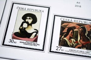 COLOR PRINTED CZECH REPUBLIC 2011-2020 STAMP ALBUM PAGES (70 illustrated pages)