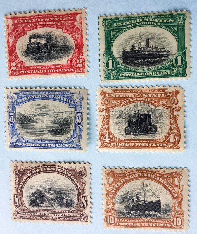 # 294-299 :  Pan America Expo Set of  6 from 1901  - Mint / JP-7