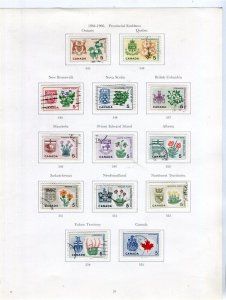 CANADA; 1964-66 early QEII Provincial issues fine USED SET