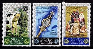 St Christopher Nevis Anguilla 1977 Elizabeth II Silver Jubilee, Set [Unused]