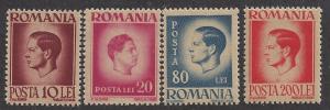 Romania  Scott  # 651-4   Mint never hinged