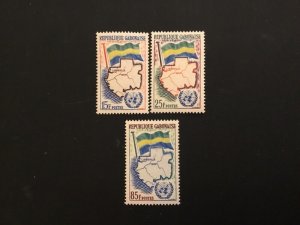 ICOLLECTZONE Gabon 151-153 VF NH
