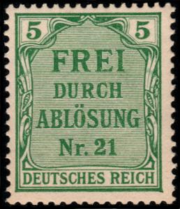 ✔️ GERMANY REICH 1903 - OFFICIAL / SERVICE - MI. 3 ** MNH OG [DM003]