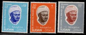 SUDAN Scott 185-187 MNH** 1966 set