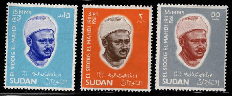 SUDAN Scott 185-187 MNH** 1966 set