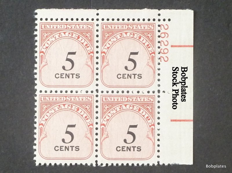 BOBPLATES #J93 Postage Due Plate Block MNH Dull DCV=$15 ~ See Details for #s/Pos